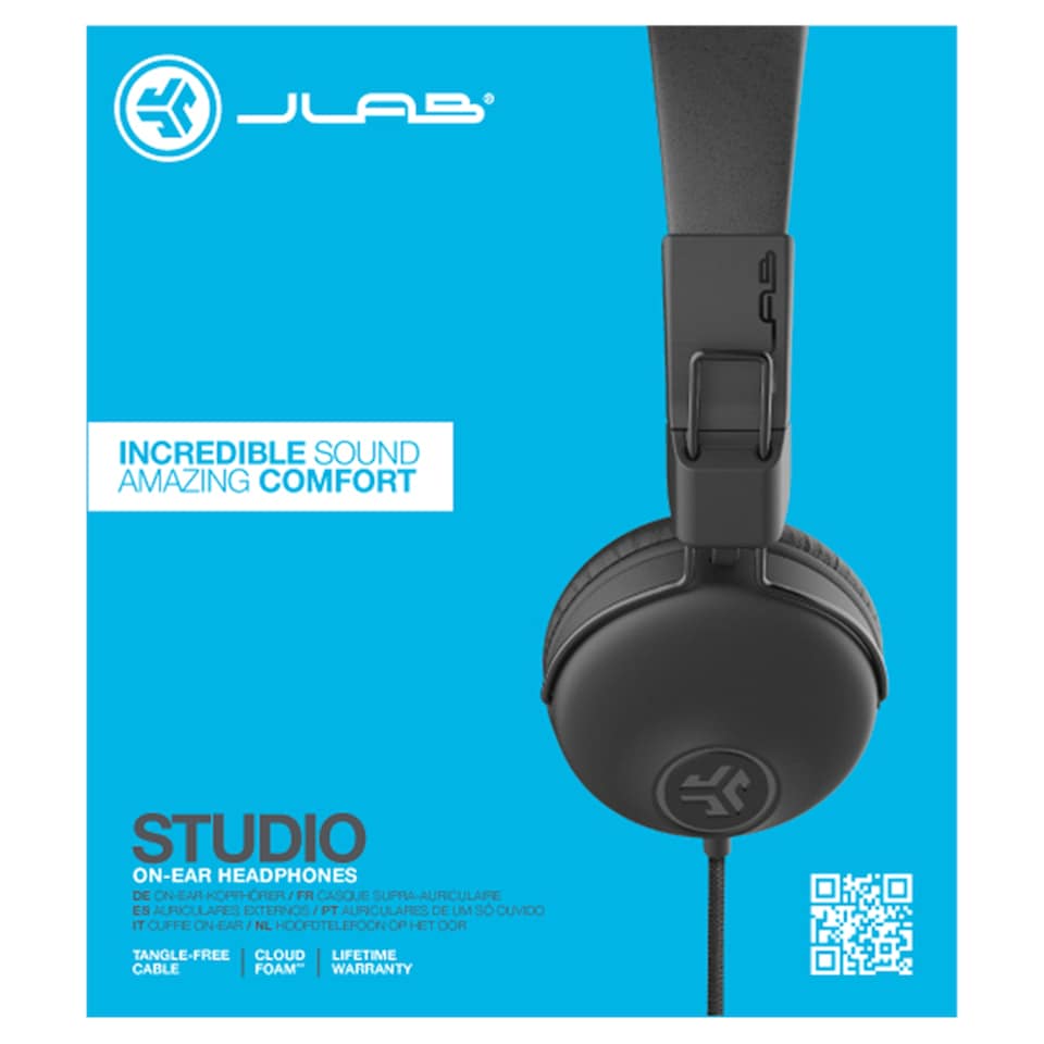Jlab Studio Wired Headphones Black