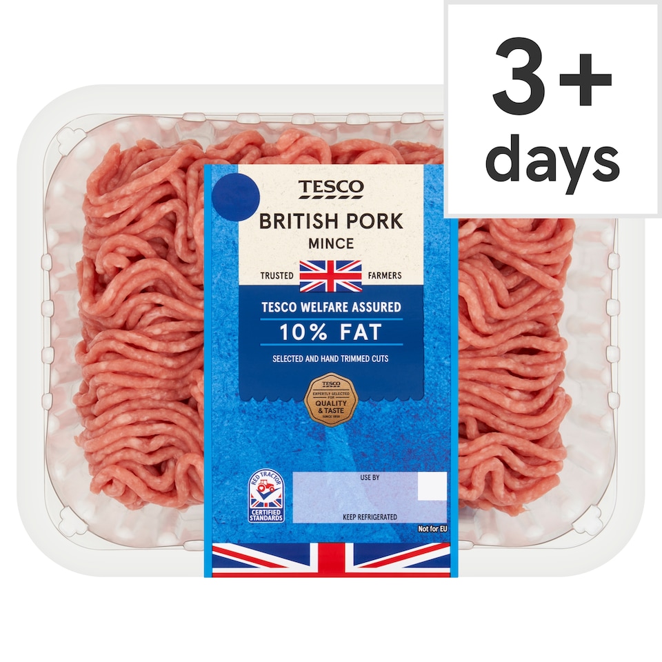 Tesco British Pork Mince 10% Fat 500g