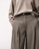 image 2 of F&F Pleated Wide Leg Belted Trousers in Brown