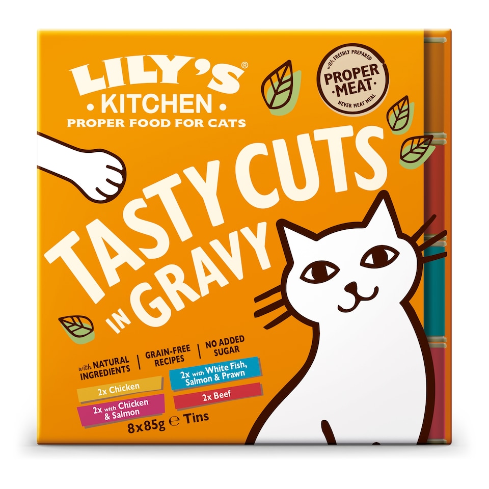 Lily's Kitchen Cat Tasty Cuts Mixed Multipack 8X85g