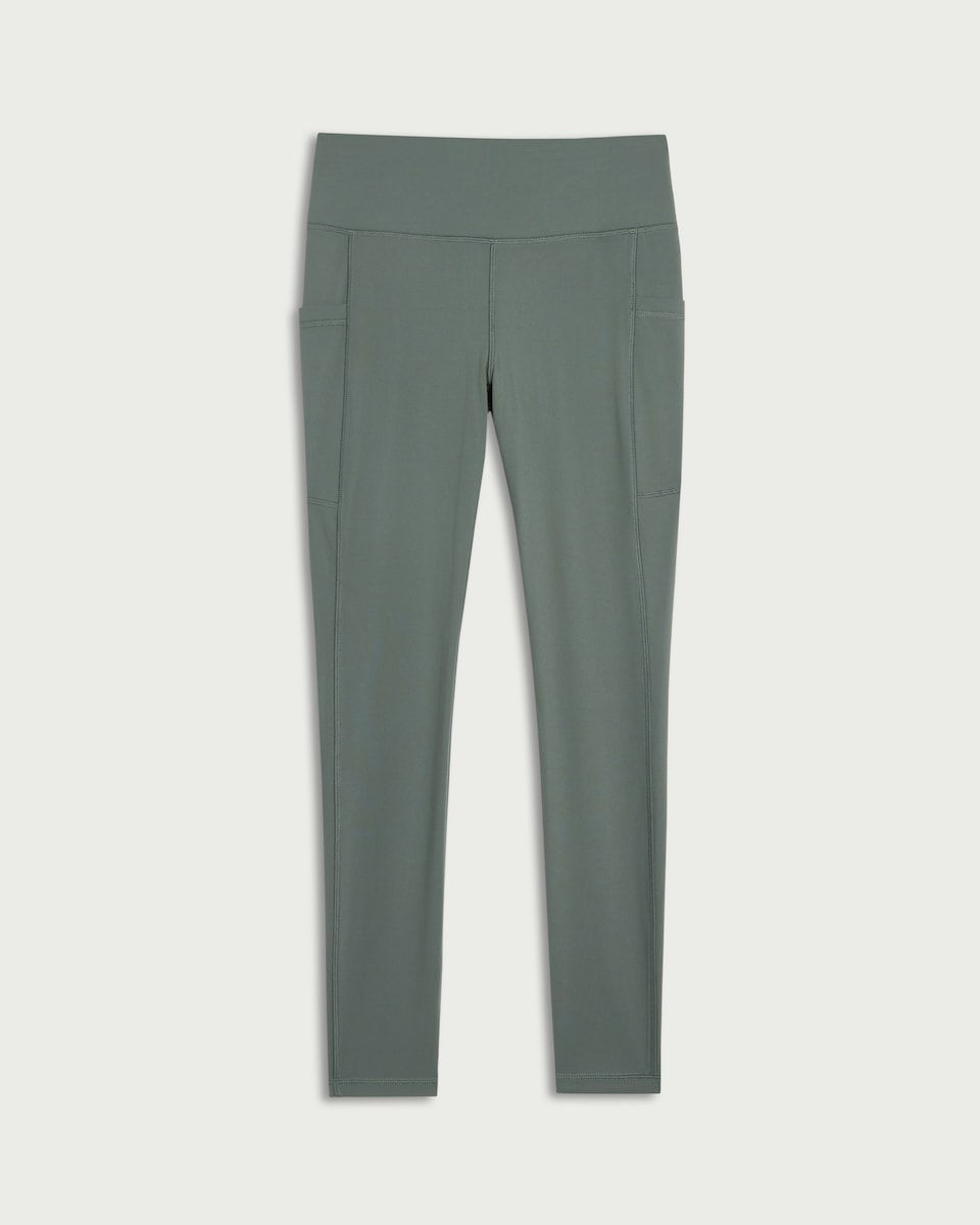image 1 of F&F Active ULTRAMOVE High Waisted Pocket Leggings in Green