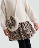 image 2 of F&F Girls 2-Piece Cotton Rich Leopard Print Twofer Dress and Bag Set in Multi Brown