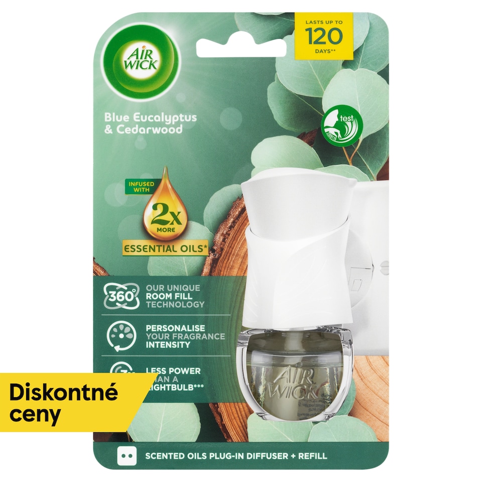 image 1 of Air Wick Fragrance Diffuser + Refill Blue Eucalyptus & Cedarwood 19 ml