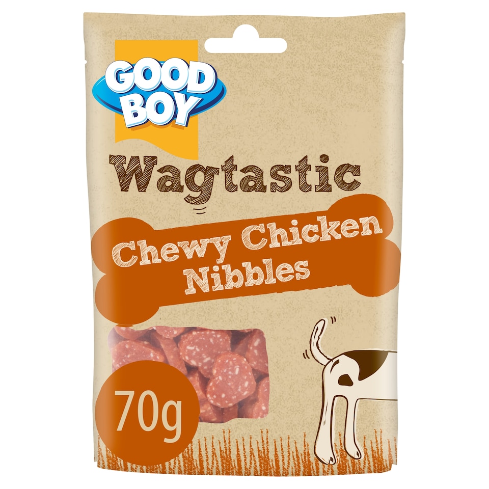 image 1 of Good Boy Chewy Chicken Nibbles Dog Treats 70G