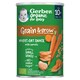Gerber Organic bio sárgarépás búza- és zabsnack, 10 hónapos kortól 35 g  1. kép