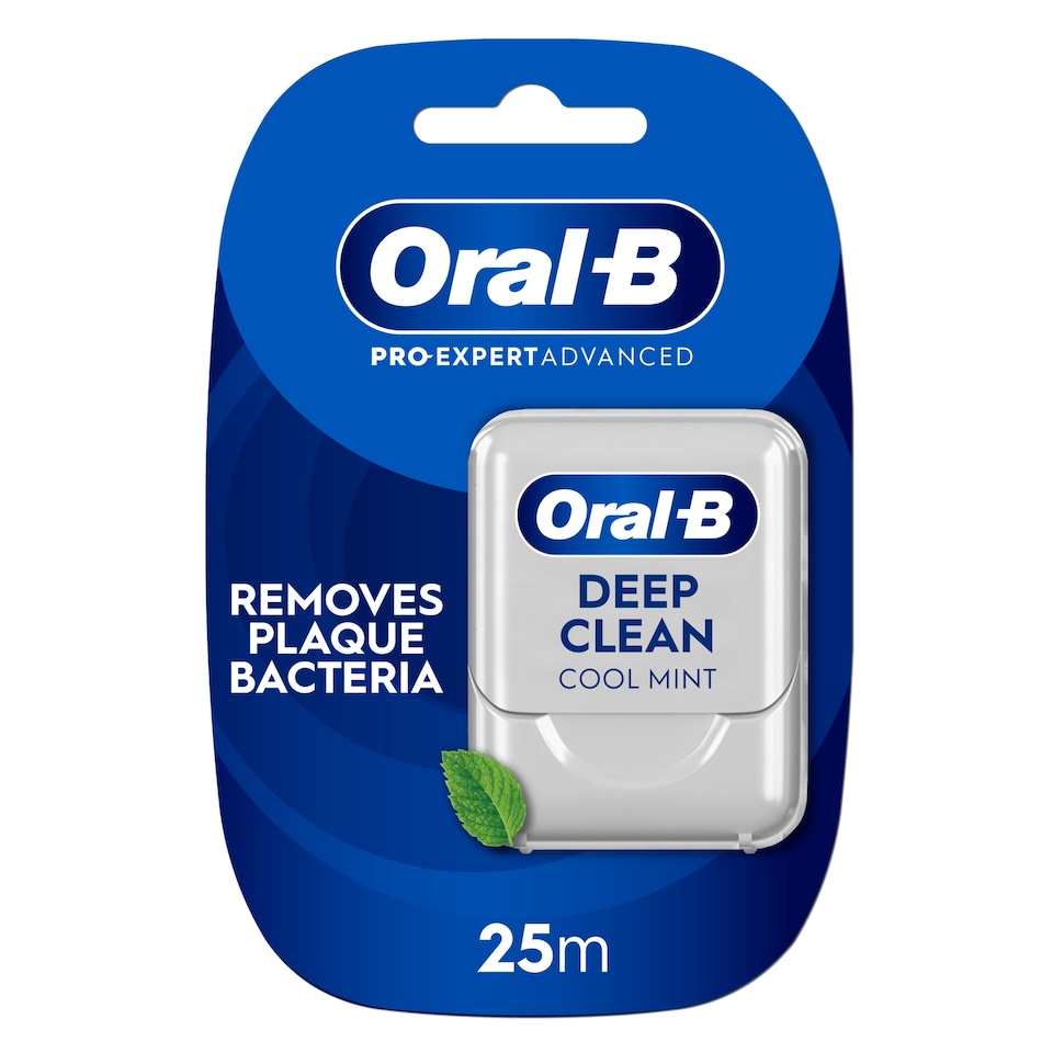 Oral-B Pro-Expert Advanced Viaszos Fogselyem – Mélytisztító – Hűsítő Mentolos Íz – 25 m  1. kép