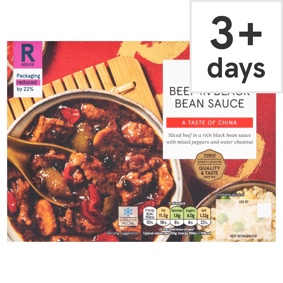 Tesco Beef In Black Bean Sauce 350G