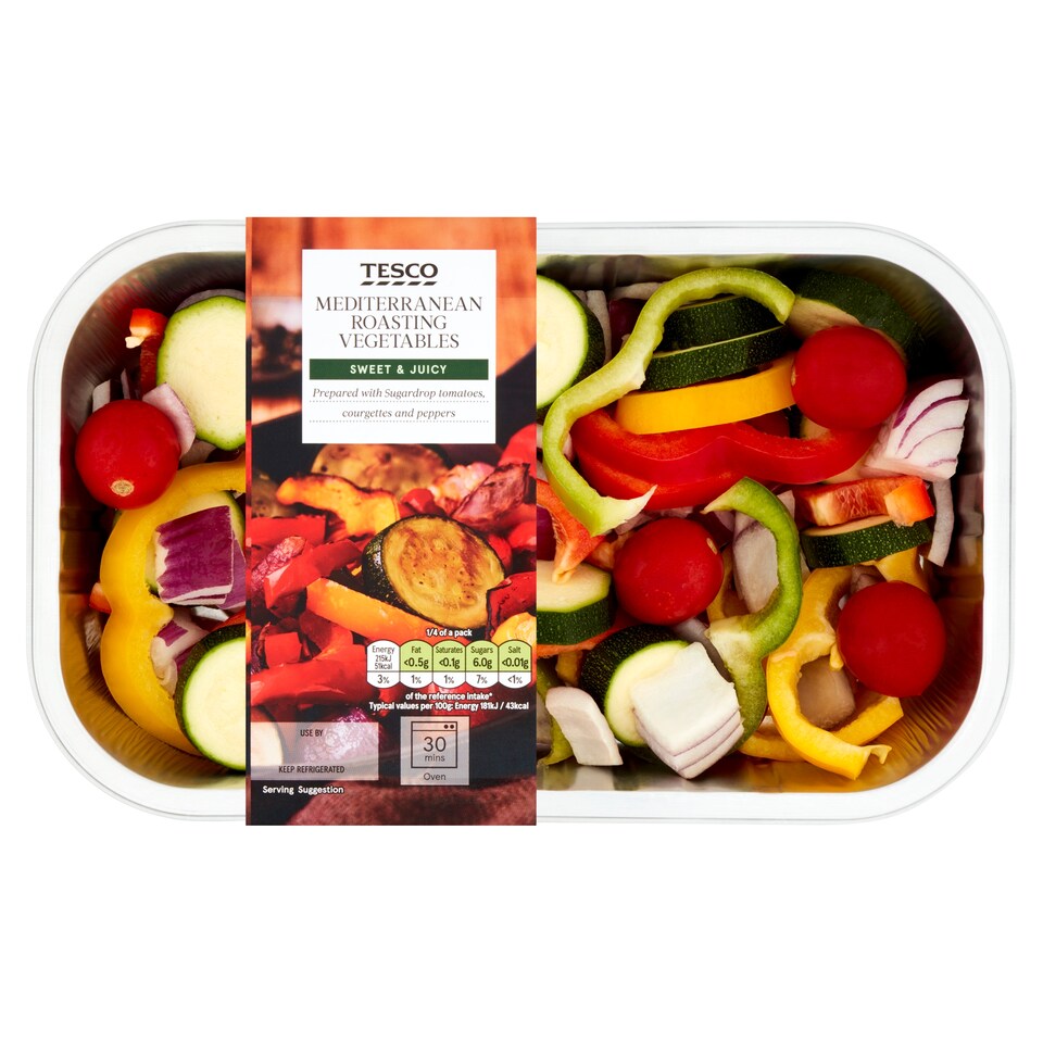 image 1 of Tesco Mediterranean Roasting Vegetable 475G