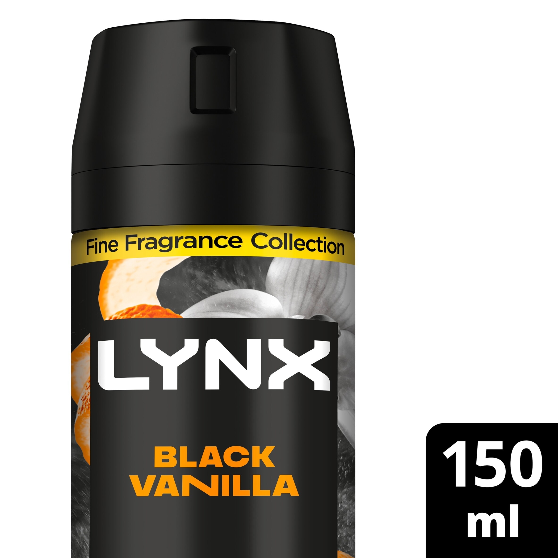 Lynx Black Vanilla 72h Fine Fragrance Deodorant Bodyspray for Men 150ml