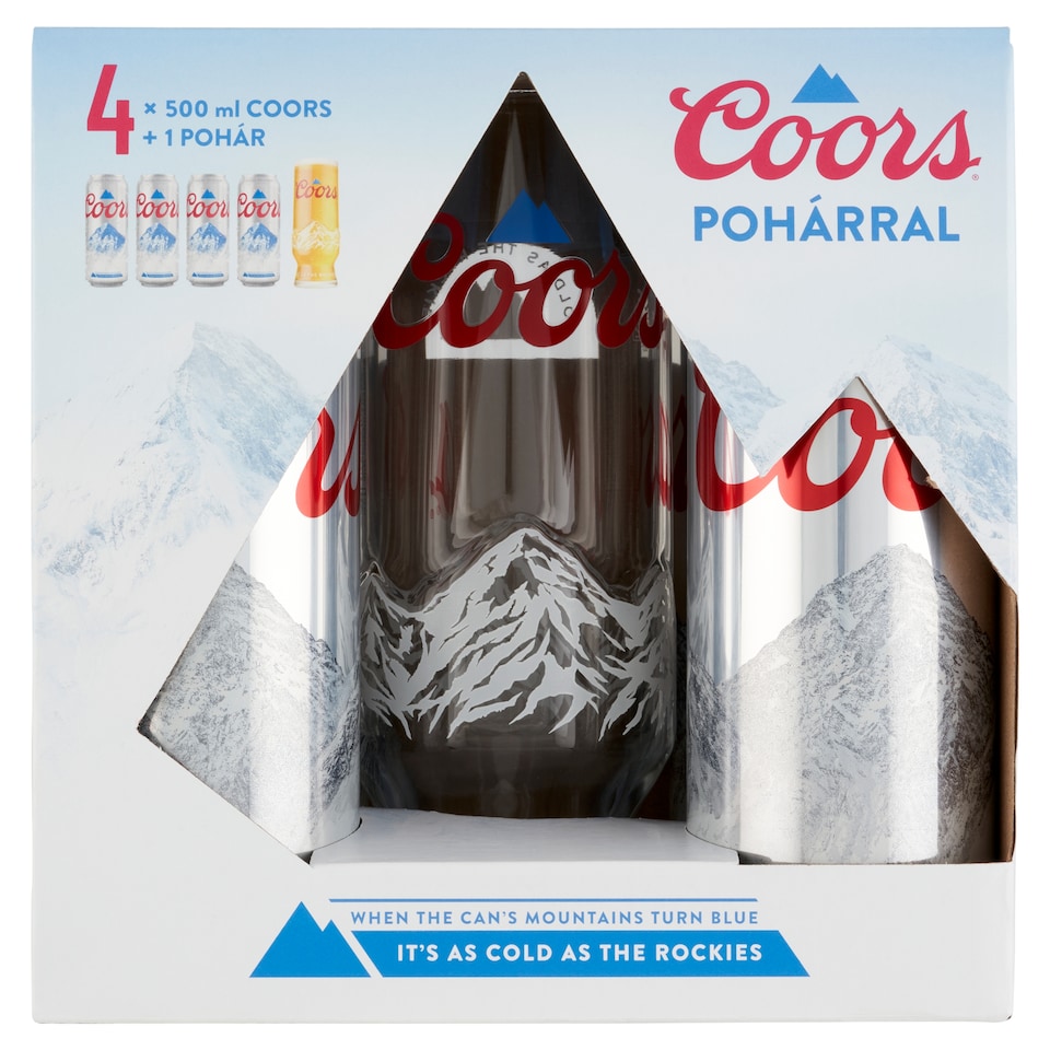 image 1 of Coors Light Beer 4,3% 4 x 500 ml + 1 Glass