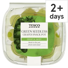 Tesco Green Seedless Grapes Snack Pot 150g