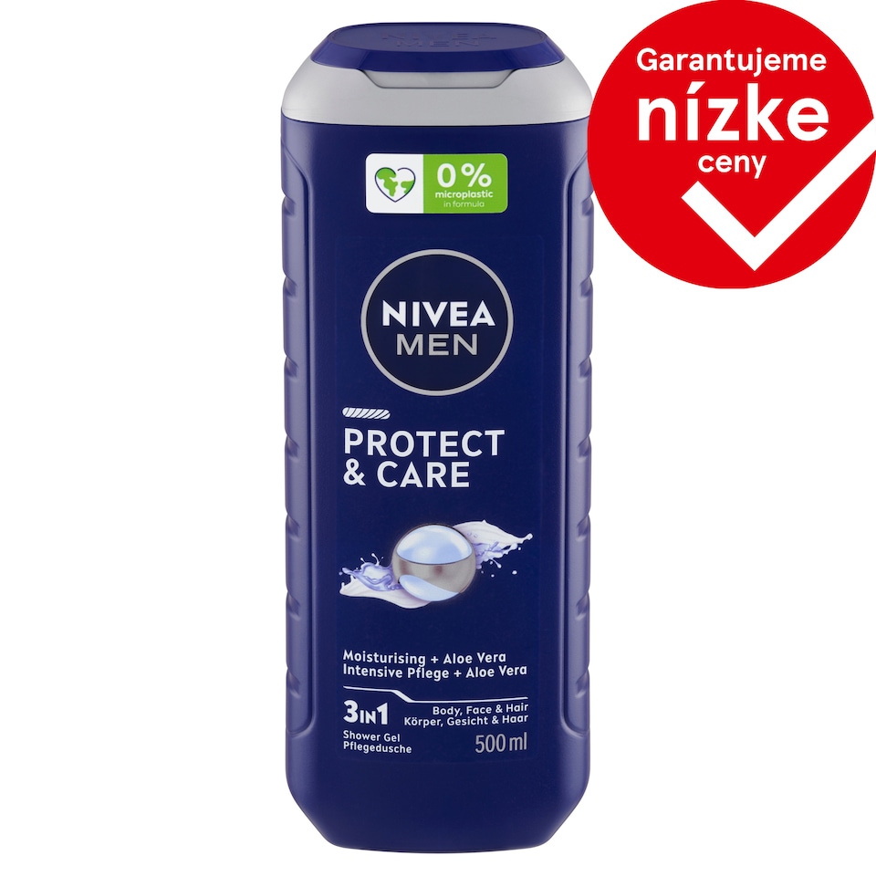 obrázok 1 z Nivea Men Protect & Care 3 v 1 Sprchovací gél 500 ml