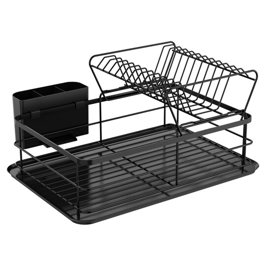 Tesco Wire Dish And Cutlery Drainer Black Tesco Groceries