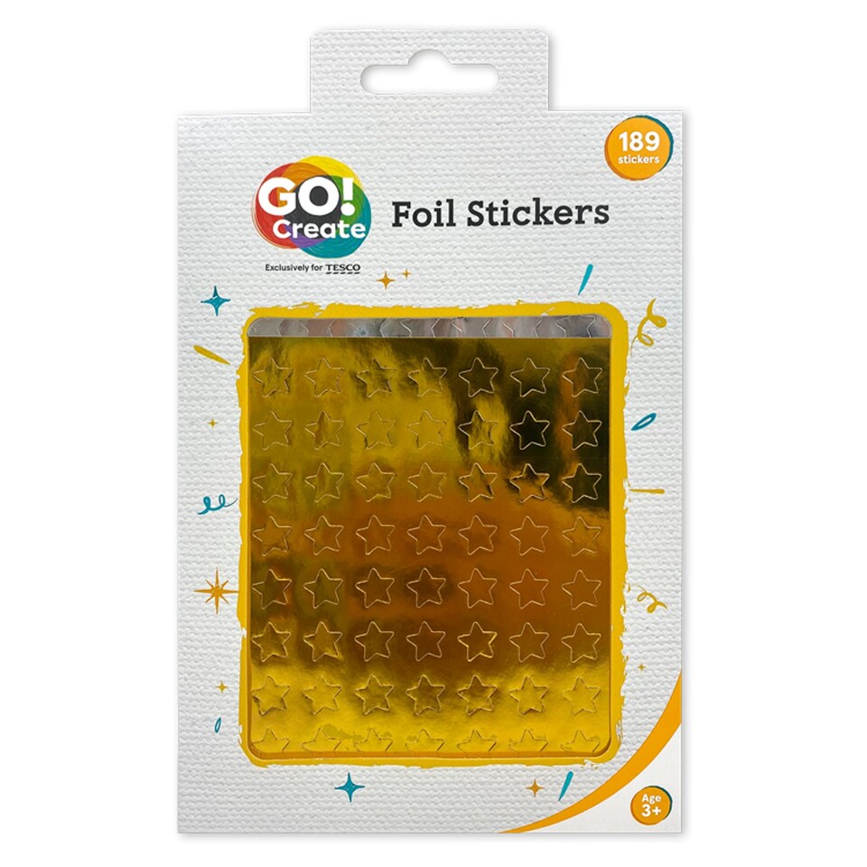 Go Create Foil Stickers Tesco Groceries