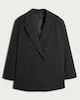 image 4 of F&F Double Breasted Oversized Blazer in Grey