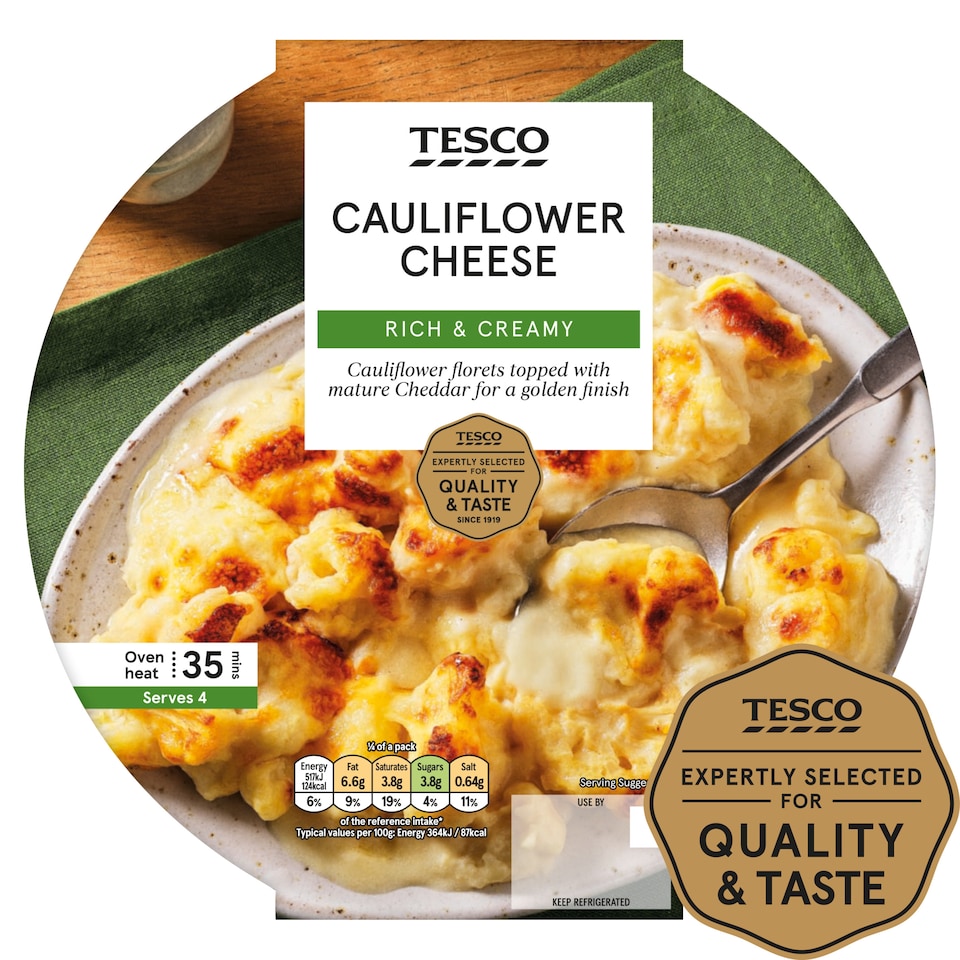 Tesco Cauliflower Cheese 600G