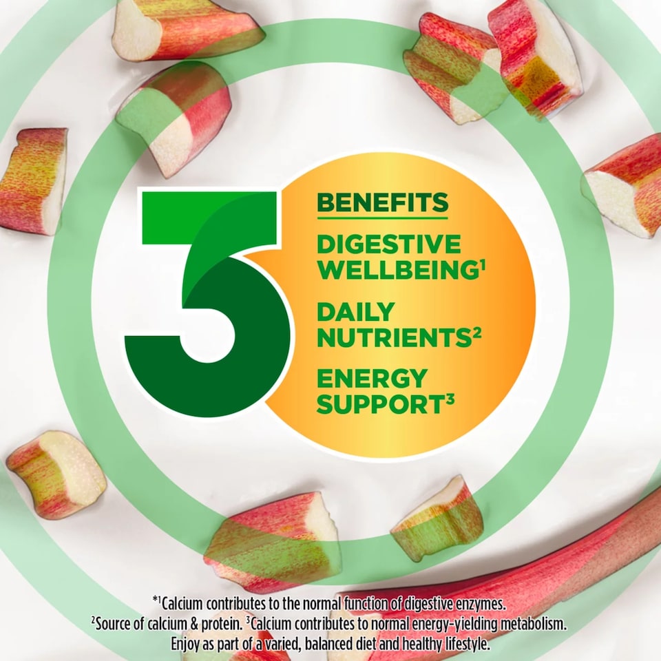 image 1 of Activia Rhubarb Gut Health Yoghurt Multipack 4x115g