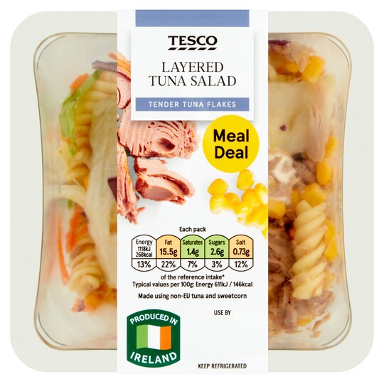 Tesco Layered Tuna Salad 183G Tesco Groceries