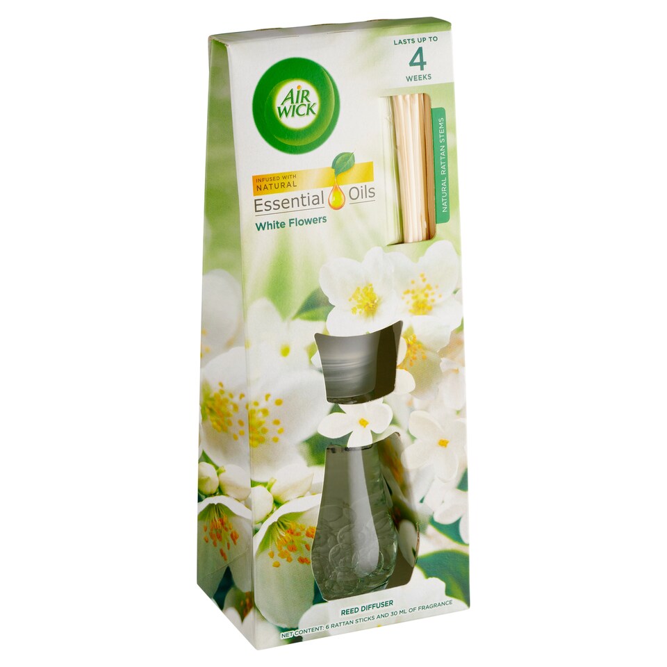 obrázok 1 z Air Wick Essential Oils Vonné tyčinky biele kvety 30 ml
