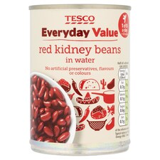 Tesco Every Day Value Dark Red Kidney Beans 400G