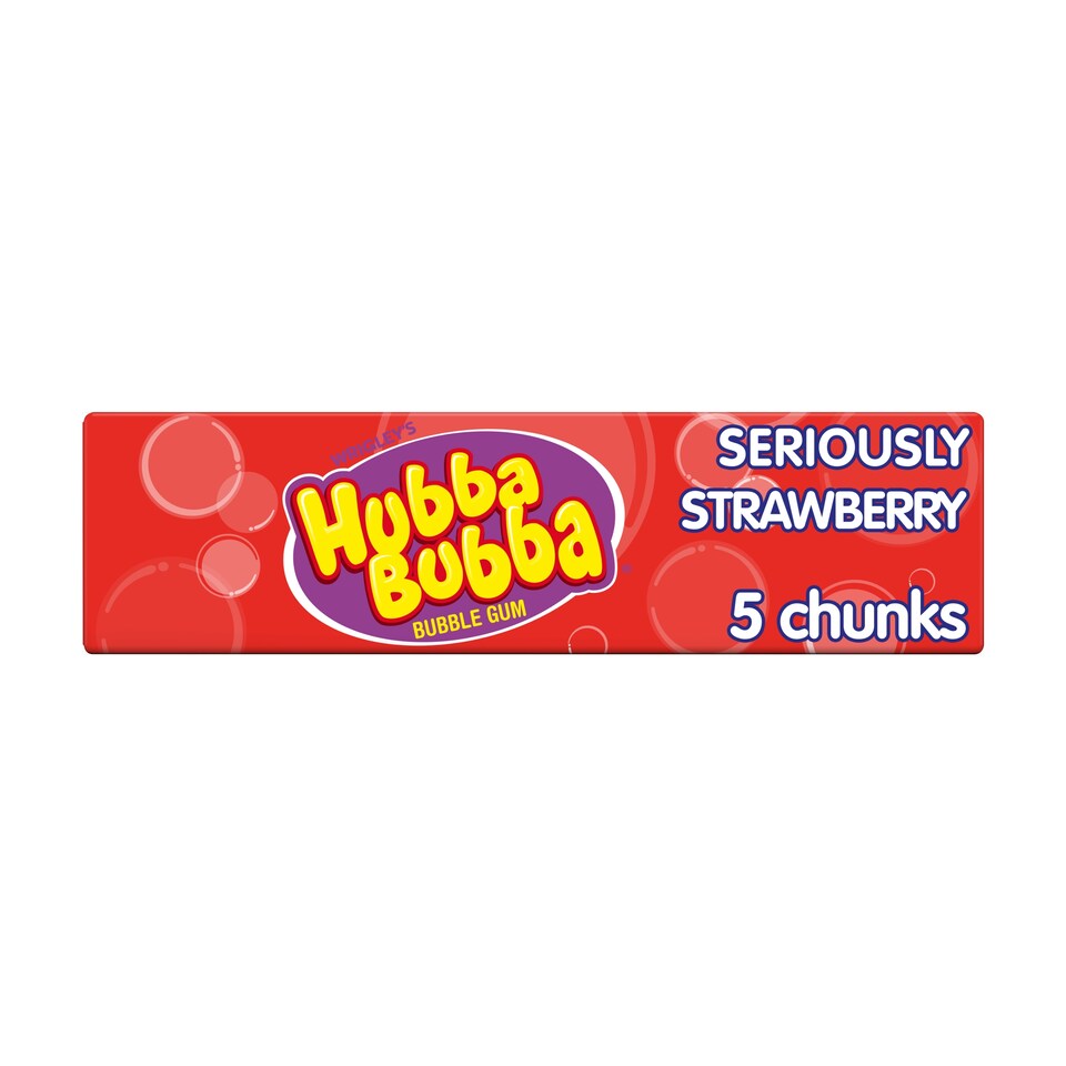 Hubba Bubba Strawberry Gum 5 Pieces