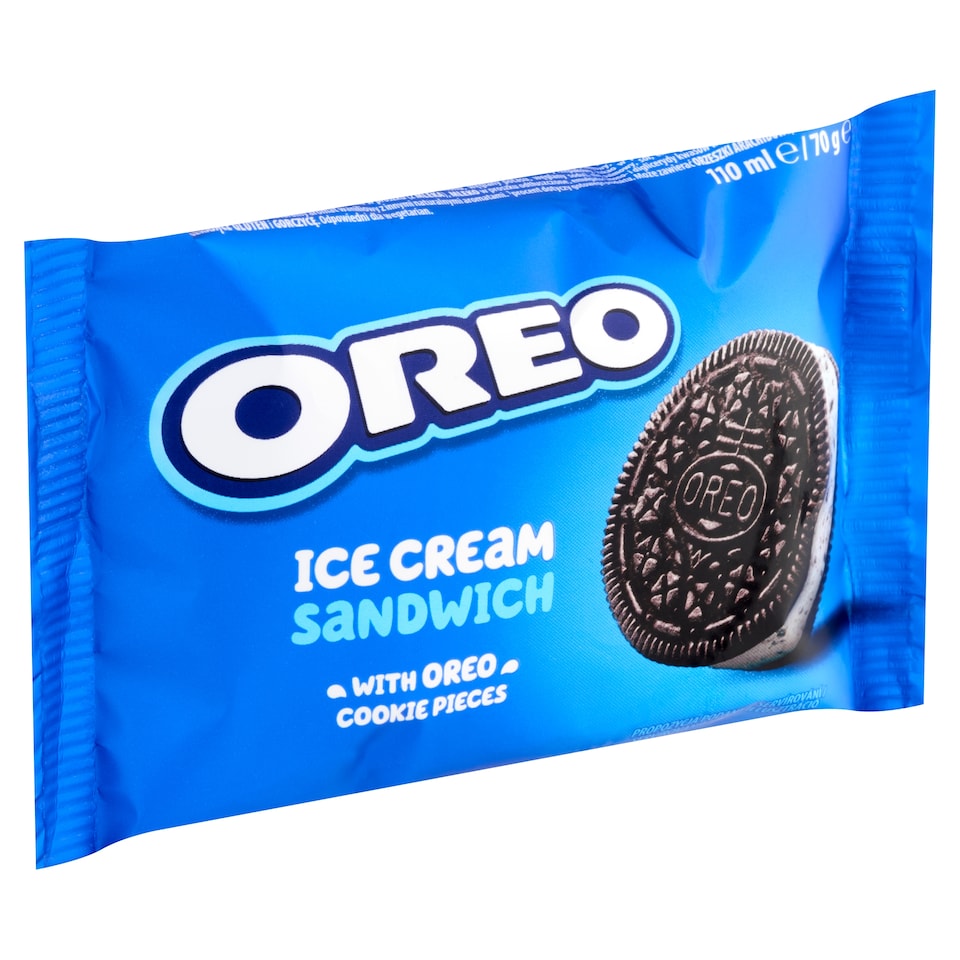 Oreo vaníliaízű jégkrémmel és kakaós kekszdarabokkal töltött kakaós keksz 110 ml  1. kép