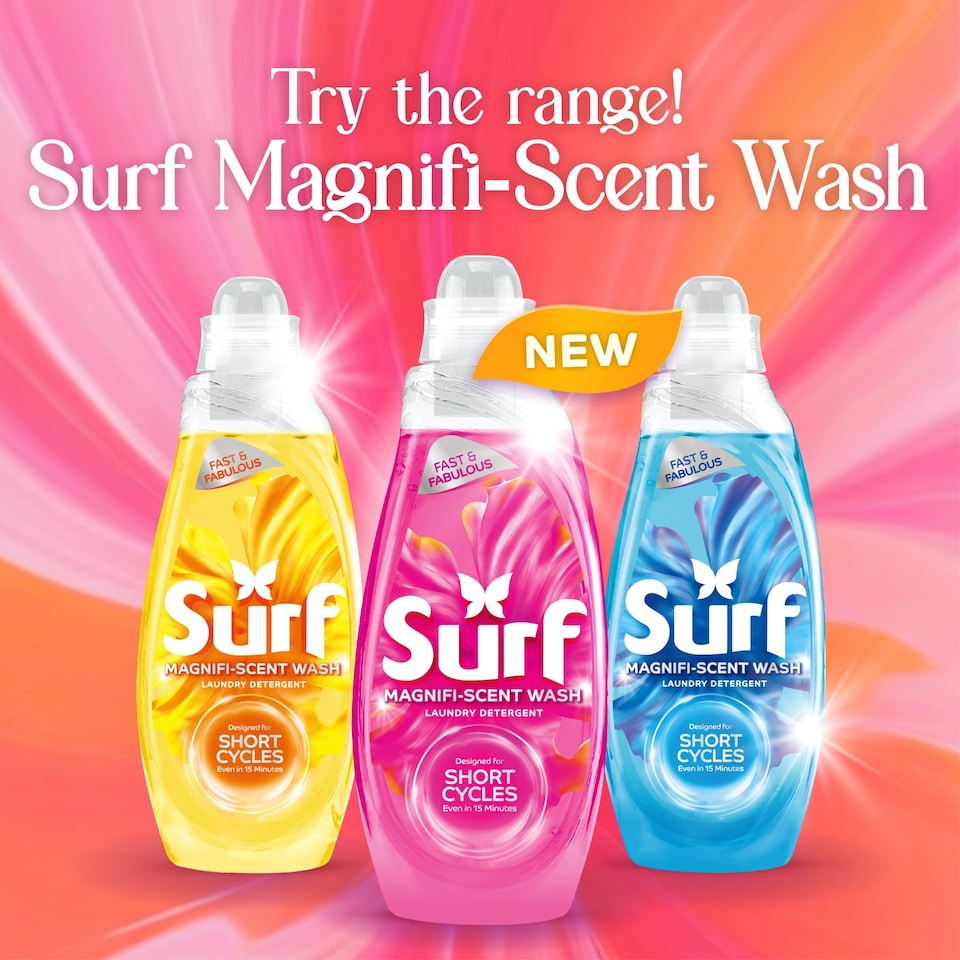 image 1 of Surf Magnifi-Scent Wash Floral Fusion Laundry Detergent 31 Washes 837ml