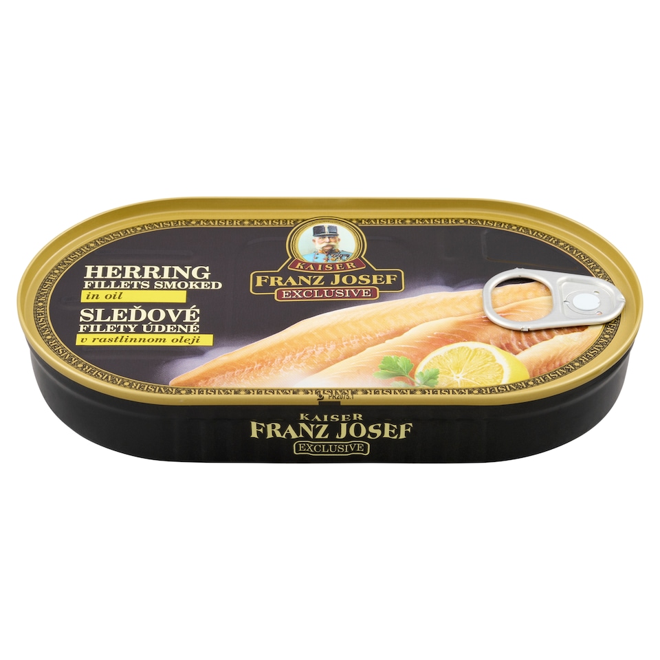 obrázok 1 z Franz Josef Kaiser Exclusive Údené sleďové filety v rastlinnom oleji 170 g