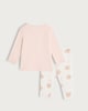 image 2 of F&F Baby 2-Piece Cotton Rich Bear Hug Club Top and Legging Set in Pink