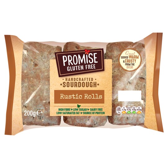 Promise Gluten Free Rustic Rolls Tesco Groceries