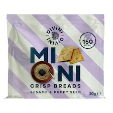 Divini Mini Crisp Breads - Sesame & Poppy Seed 30g