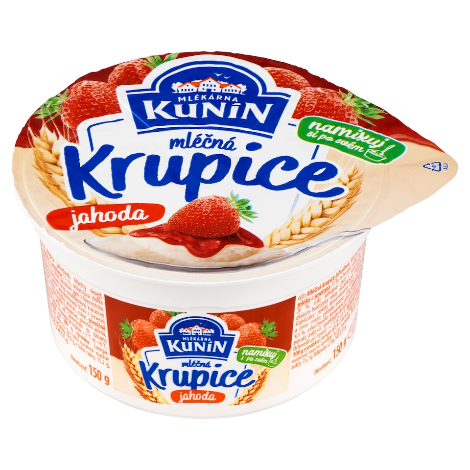 image 1 of Mlékárna Kunín Milk Semolina Strawberry 150 g