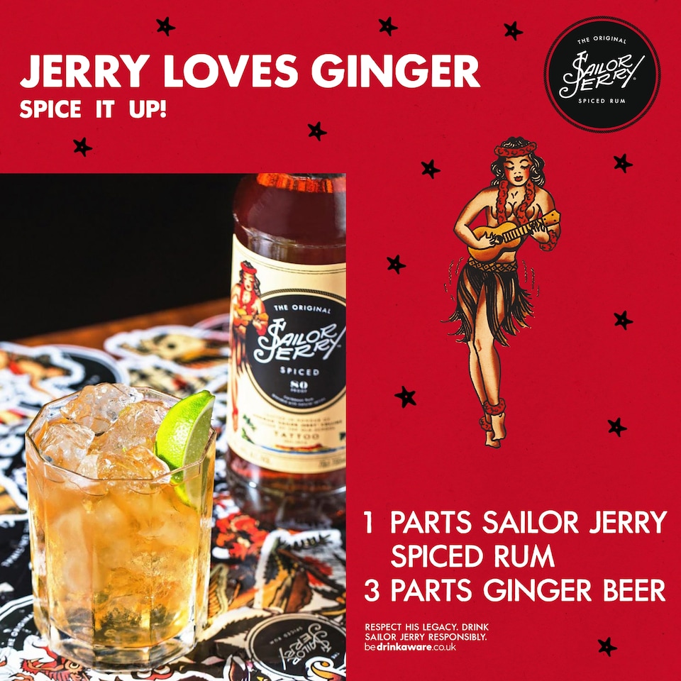 image 1 of Sailor Jerry Spiced Rum 70Cl