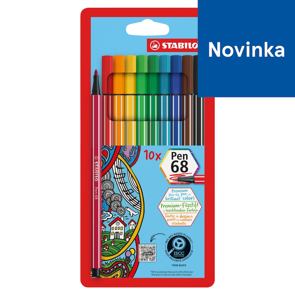 Stabilo Pen 68 vláknový fix 10 ks