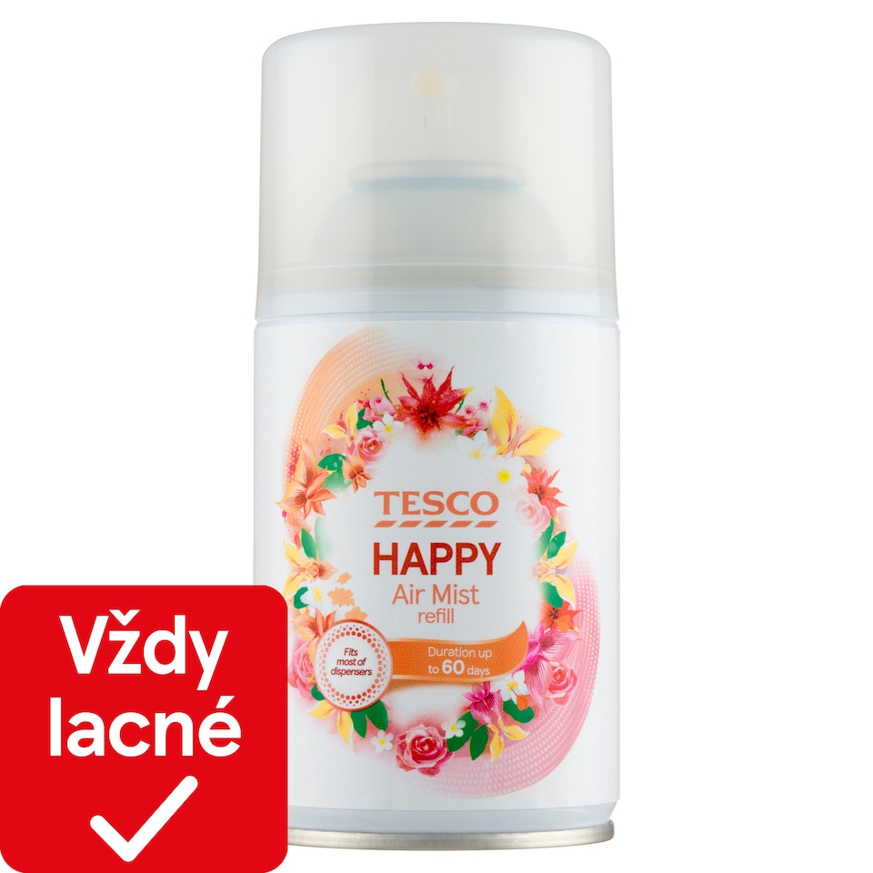 Tesco Happy náhradná náplň do automatického osviežovača vzduchu 250 ml