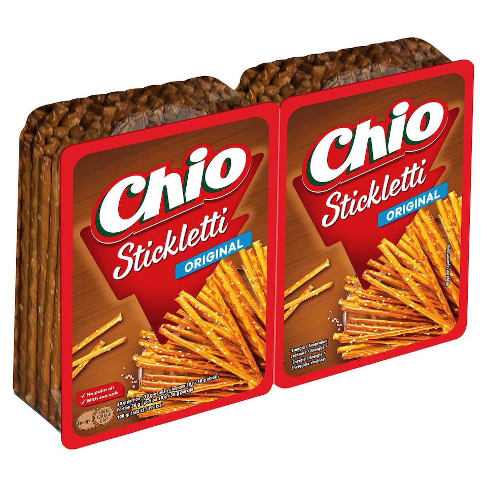Chio Stickletti Original sós pálcika 2 x 100 g