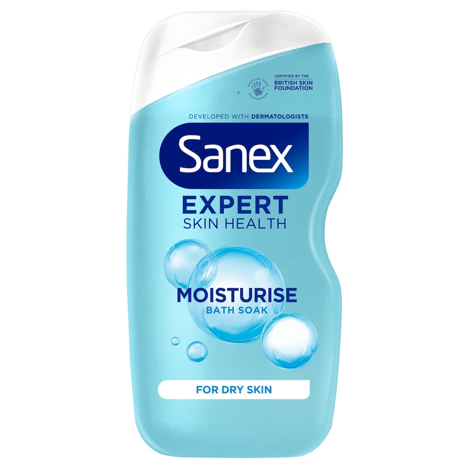 image 1 of Sanex Expert Skin Health Moisturising Bath Soak 450Ml