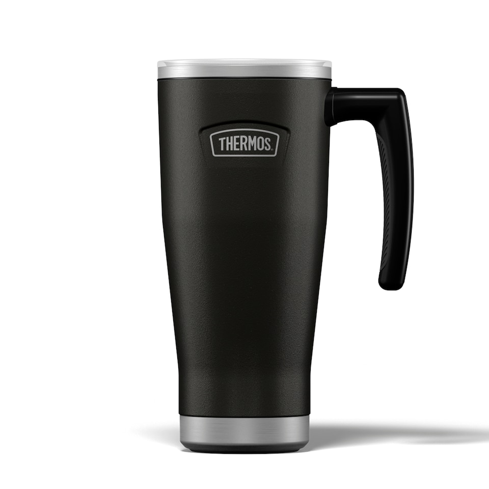 Thermos Icon Black Travel Mug with Handle 530ML