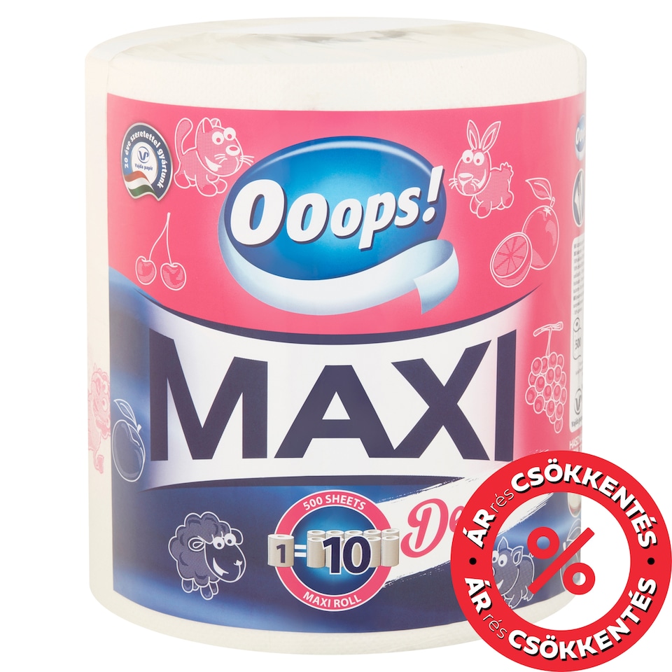 Ooops! Maxi Design Household Towel 2 Ply 1 Roll