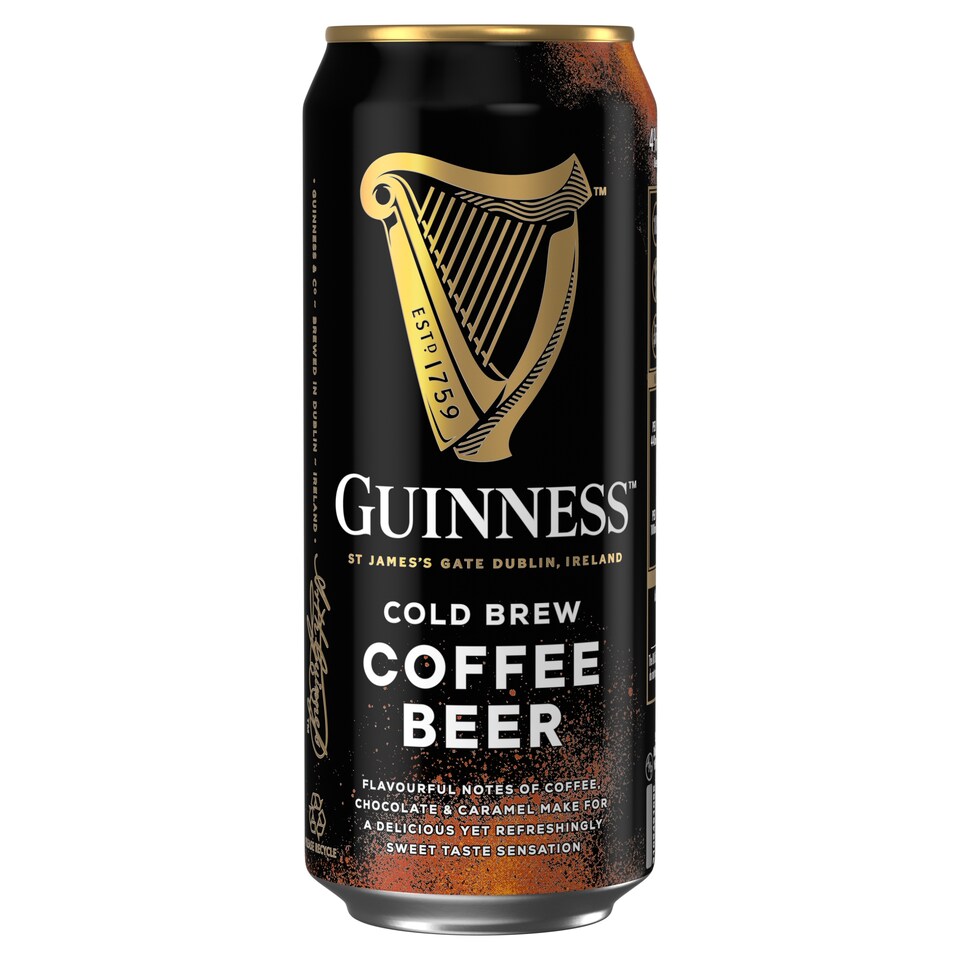 image 1 of Guinness Cold Brew Coffee Stout Beer Can 4% Vol 4x440ml