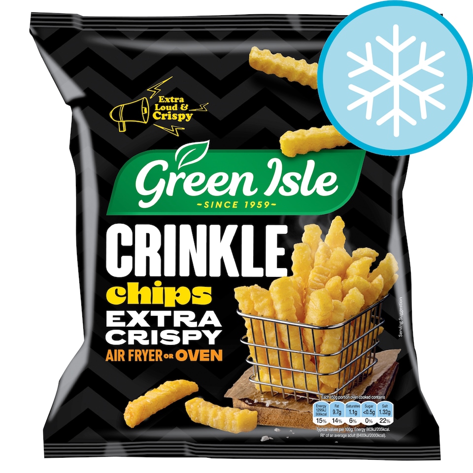 Green Isle Extra Crispy Crinkle Chips 800g