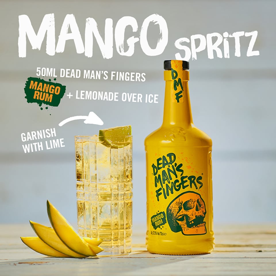 image 1 of Dead Mans Fingers Mango Rum 70Cl