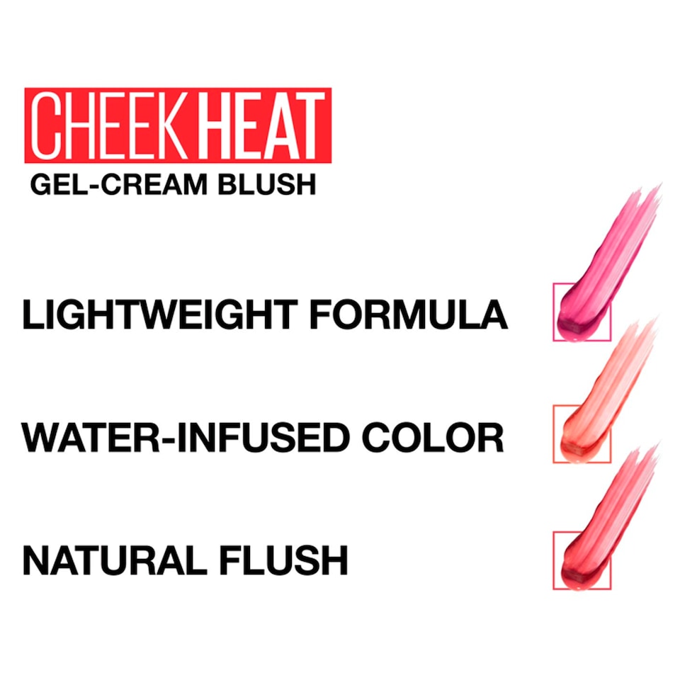 image 1 of Maybelline Cheek Heat Fuschia Spark Blush Gel 10Ml