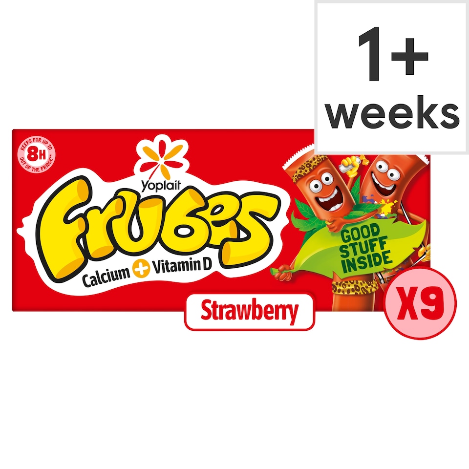 image 1 of Frubes Strawberry Kids Yoghurt Tubes Multipack 9x37g
