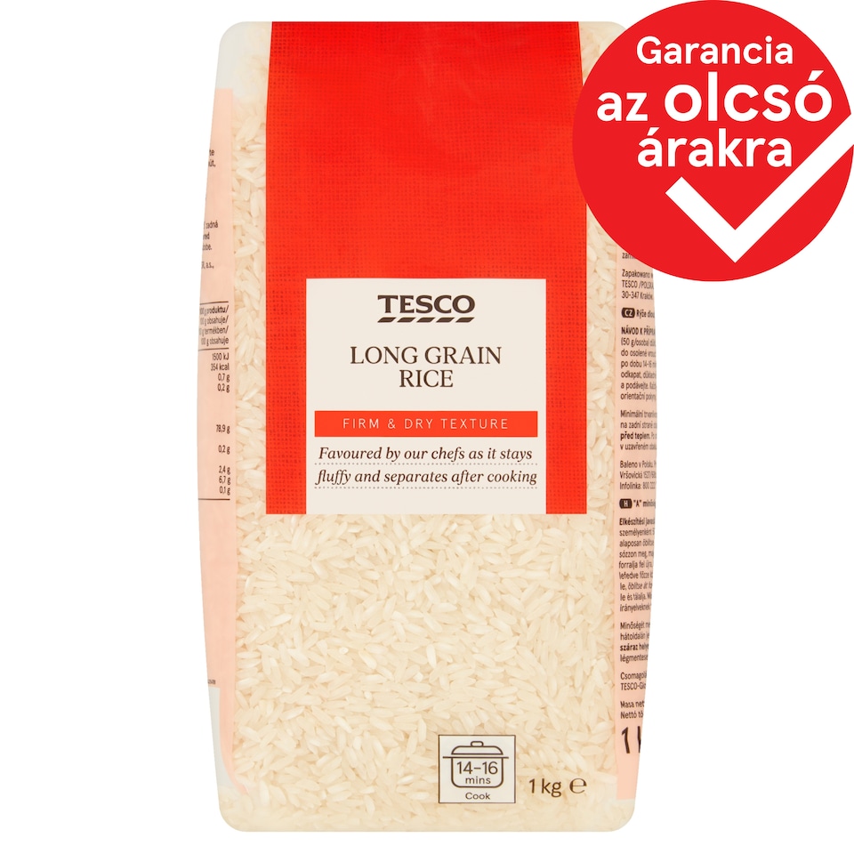 Tesco "A" minőségű, hosszú szemű rizs 1 kg