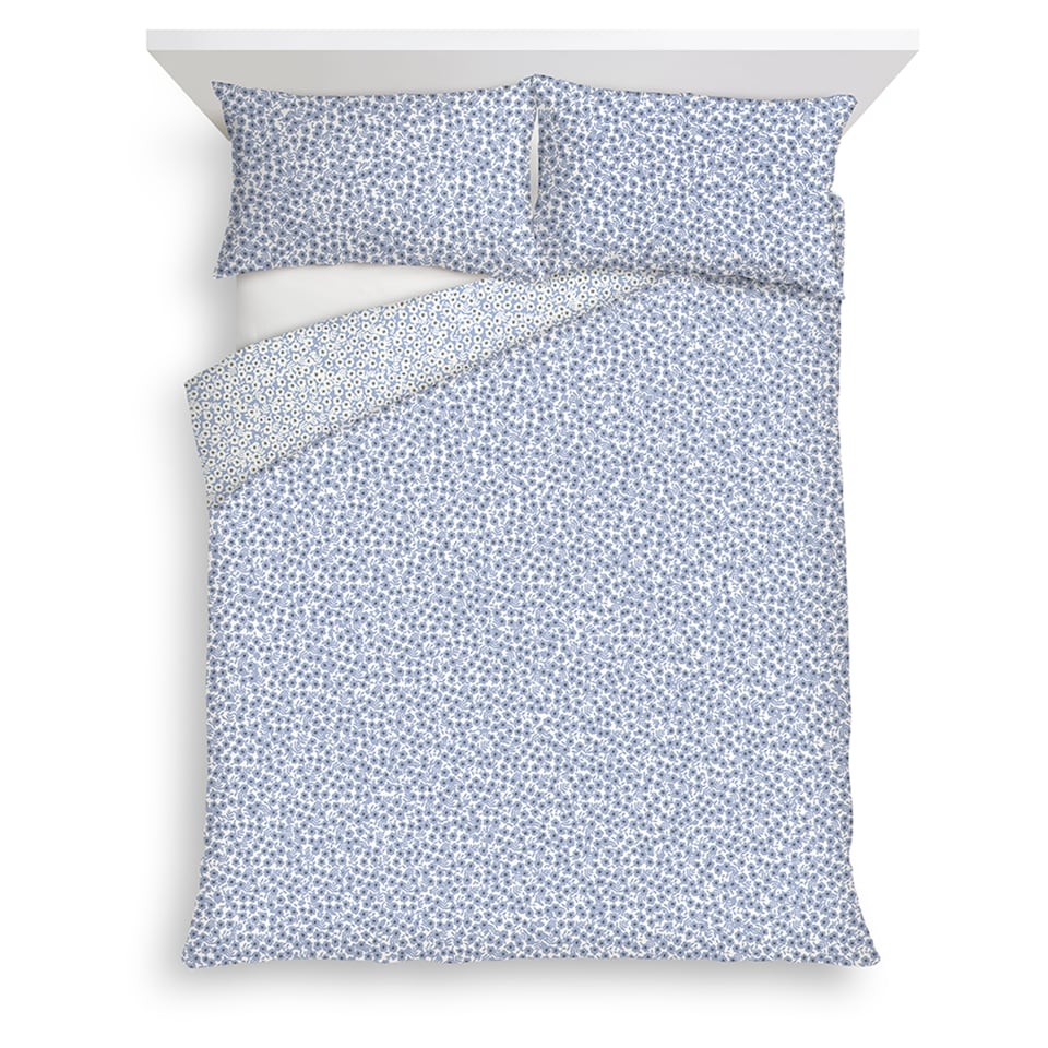 F&F Home Ditsy Floral Blue Duvet Set Double