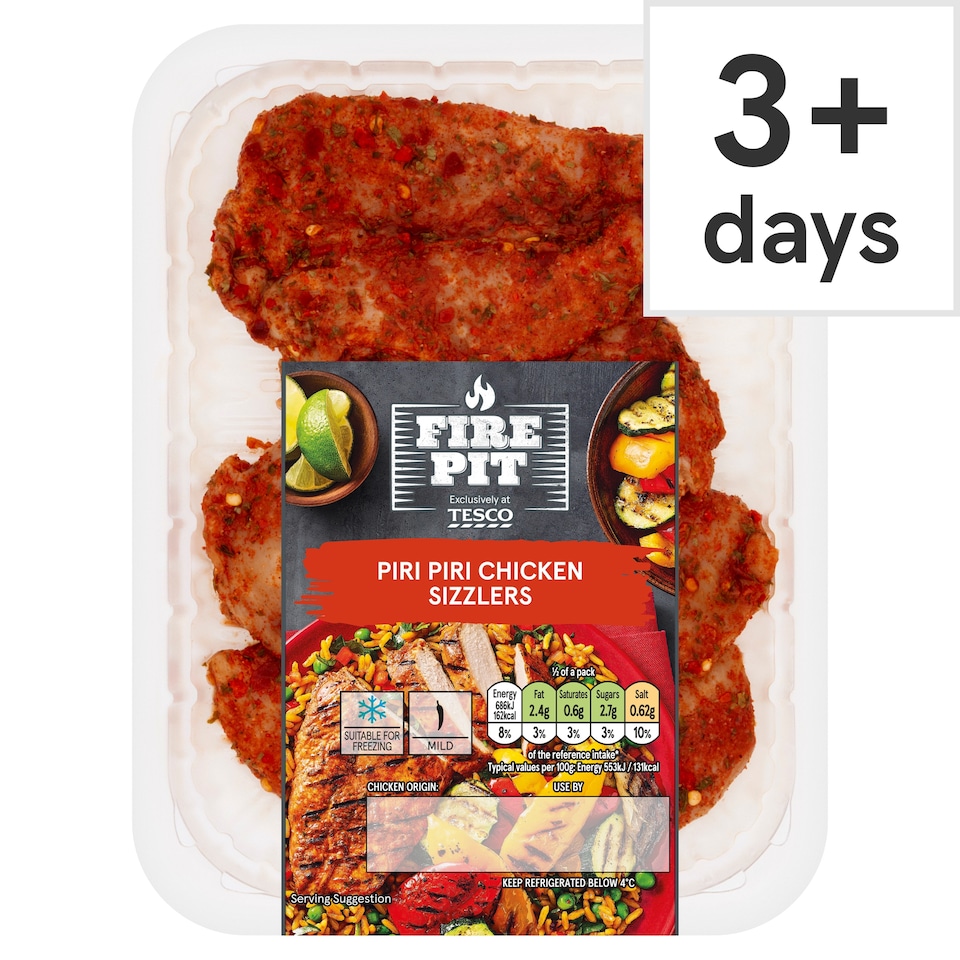 Tesco Fire Pit Piri Piri Chicken Sizzlers 300G