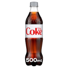 Diet Coke Soft Drink Bottle 500 mL