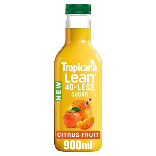 Tropicana Lean Orange & Clementine Juice 900Ml Tesco Groceries