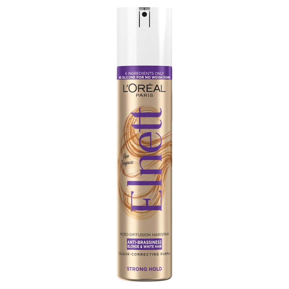 image 1 of L'Oreal Elnett Anti-Brassiness Hair Spray 200ml